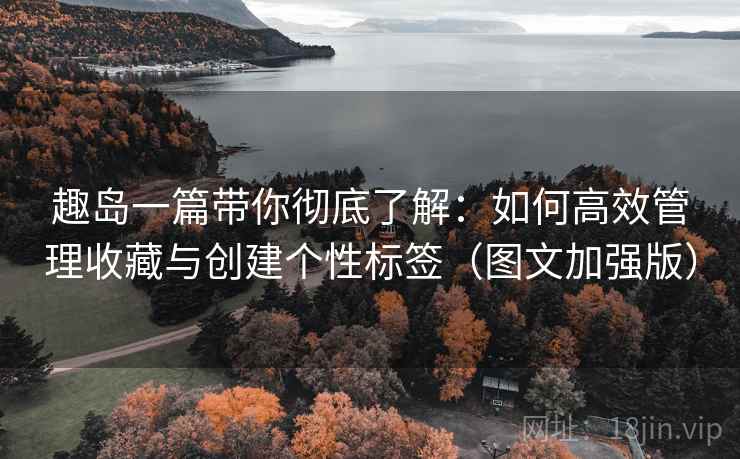 趣岛一篇带你彻底了解：如何高效管理收藏与创建个性标签（图文加强版）