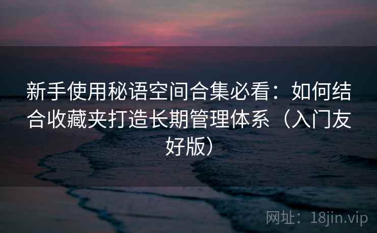 新手使用秘语空间合集必看：如何结合收藏夹打造长期管理体系（入门友好版）