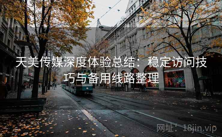 天美传媒深度体验总结：稳定访问技巧与备用线路整理