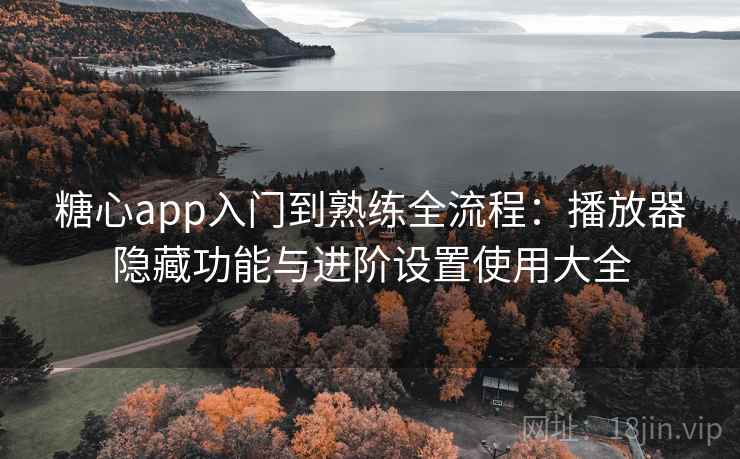 糖心app入门到熟练全流程：播放器隐藏功能与进阶设置使用大全