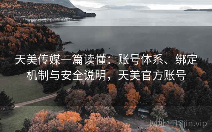 天美传媒一篇读懂：账号体系、绑定机制与安全说明，天美官方账号  第1张